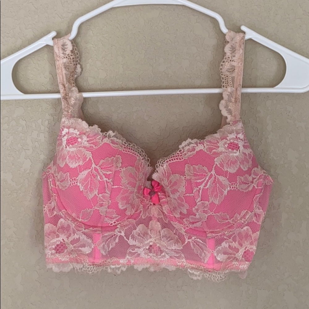 ✨Victoria’s Secret✨ Lace Demi-Buste Double Bra 32C